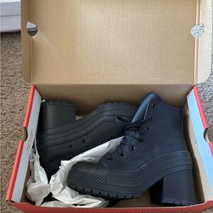 Converse Black Platform Ankle Boots